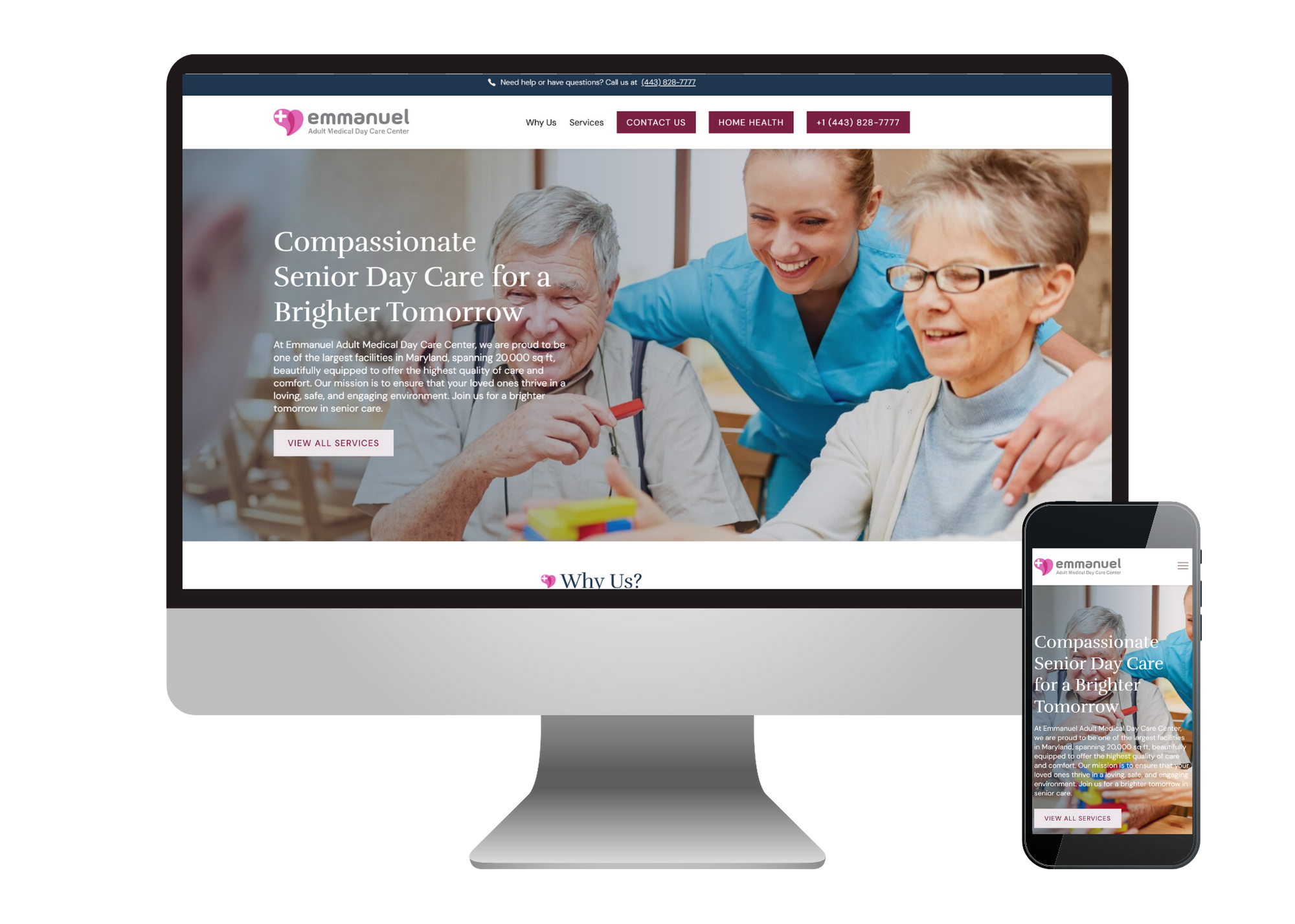 Emmanuel Adult Day Care Website Screenshot